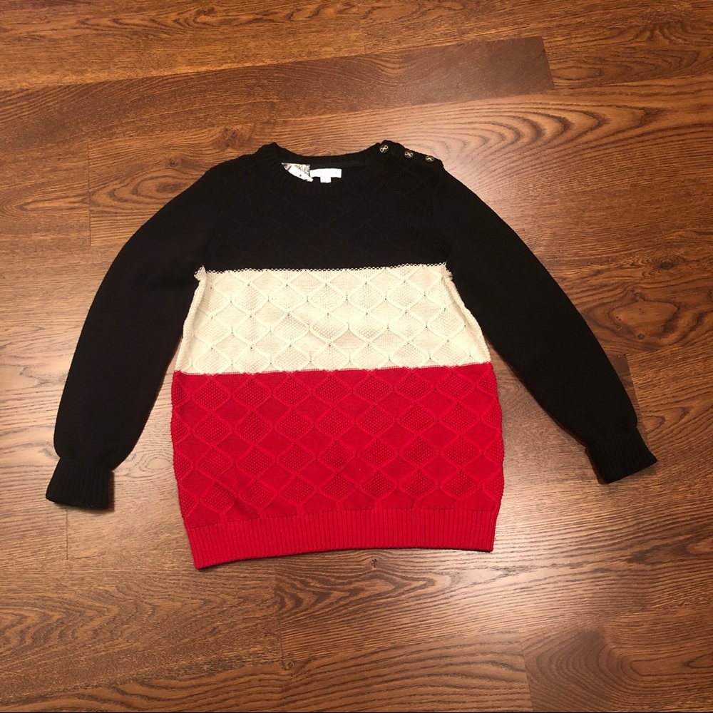 Color block sweater